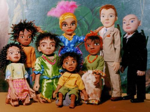 Figuren eines Figurentheaters